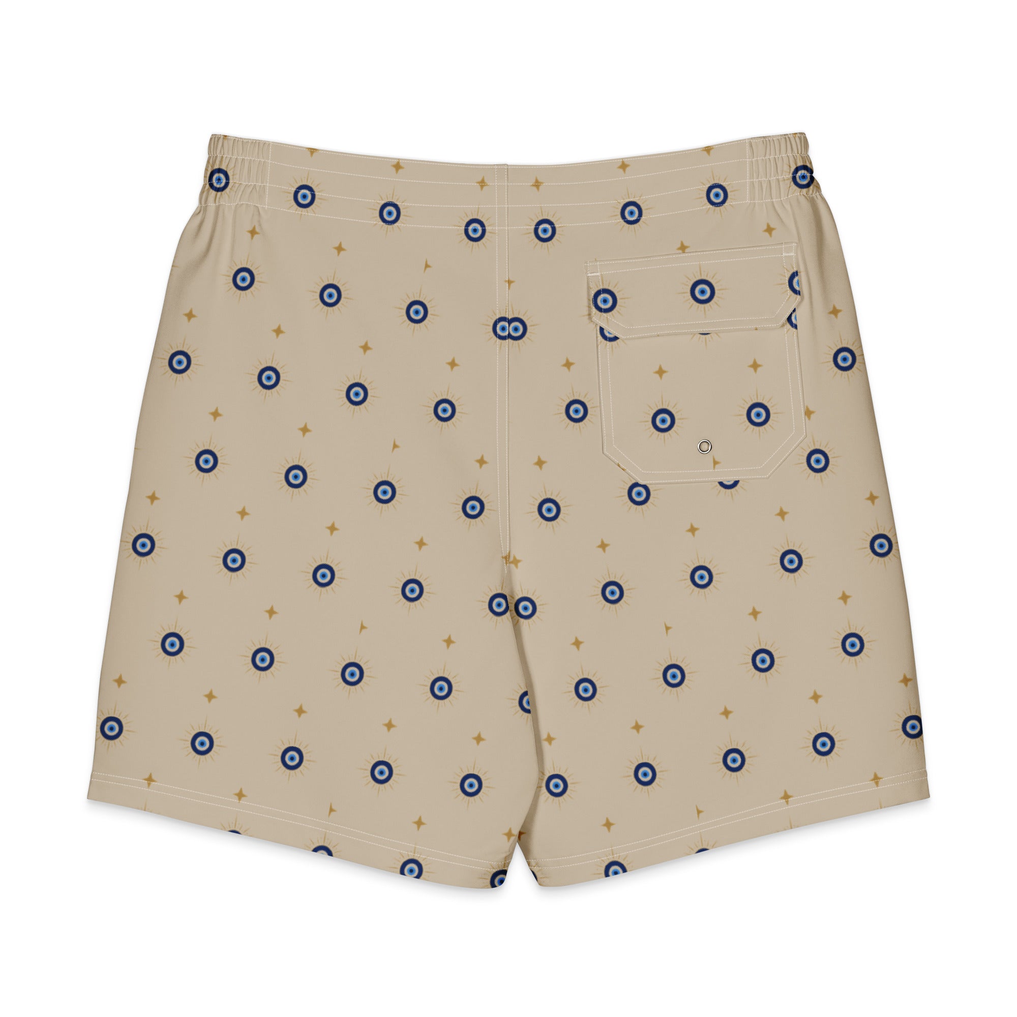 Turkish Coffee Swim Shorts – back view